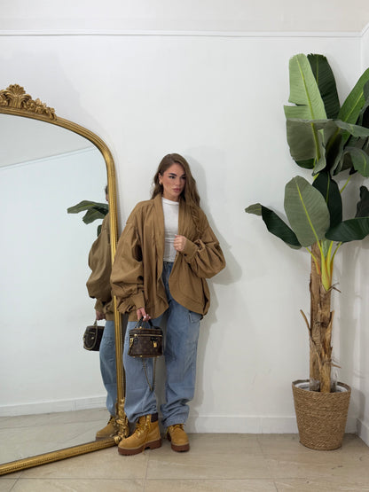 Giacca ballon camel
