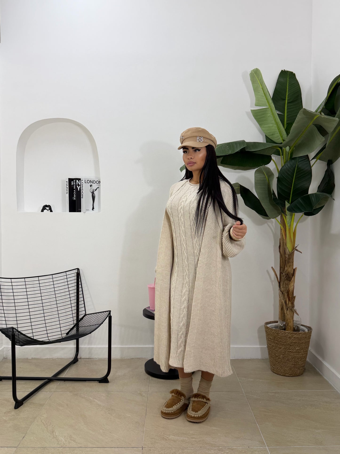 Coordinato TRECCIA in lana