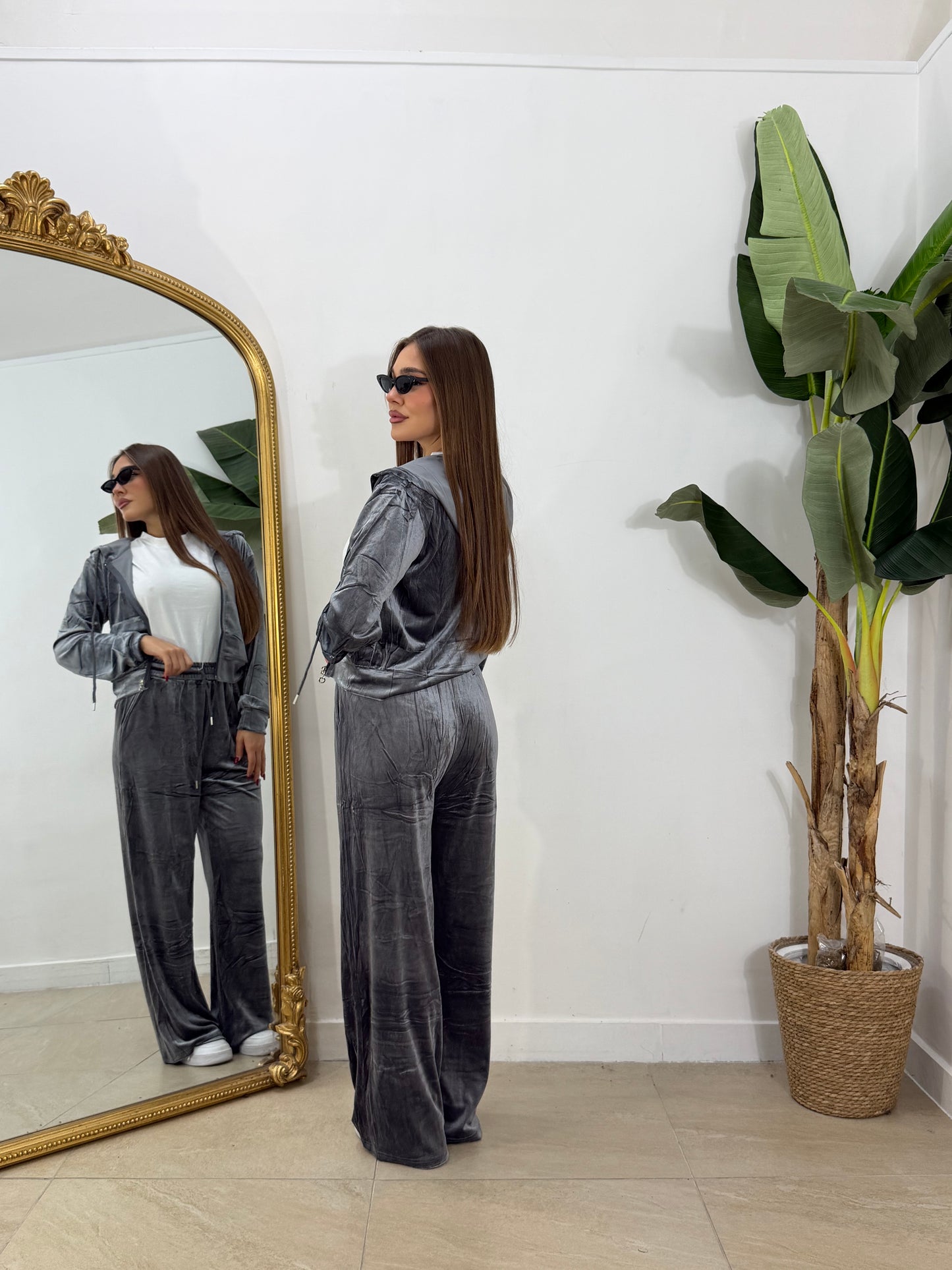 COORDIANTO tuta in ciniglia