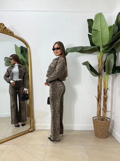 Coordinato denim animalier -1126