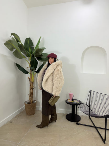 Pelliccia shila crema