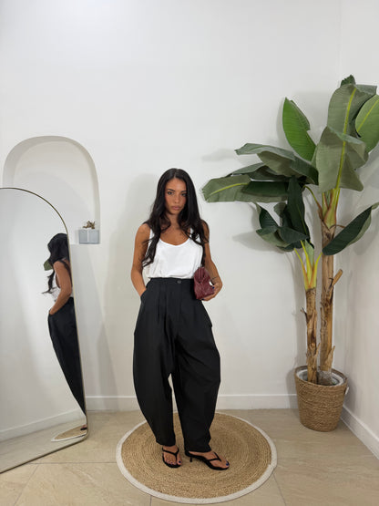 Pantalone cotton nero -Z57