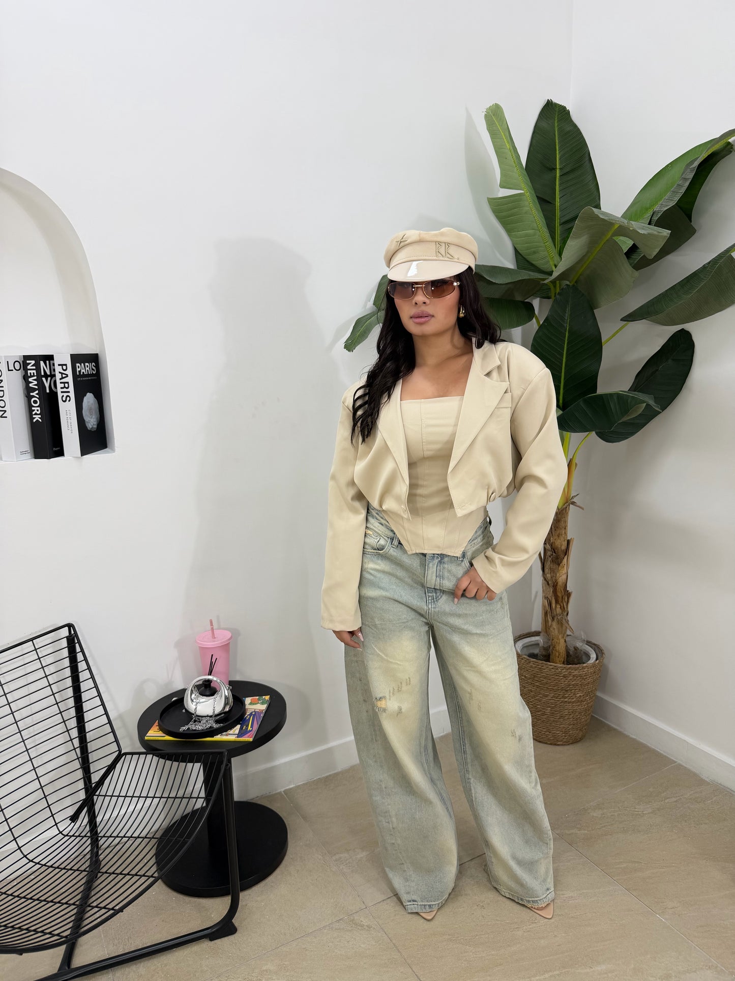 Jeans ballon sabbiato -5821