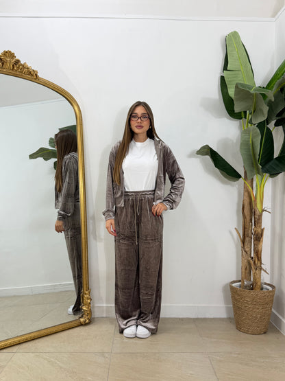 COORDIANTO tuta in ciniglia