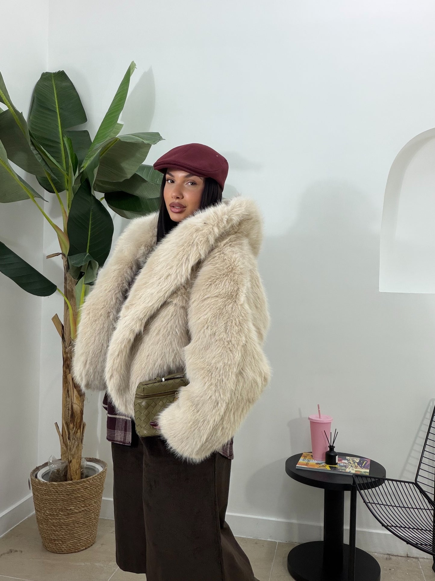 Pelliccia shila crema