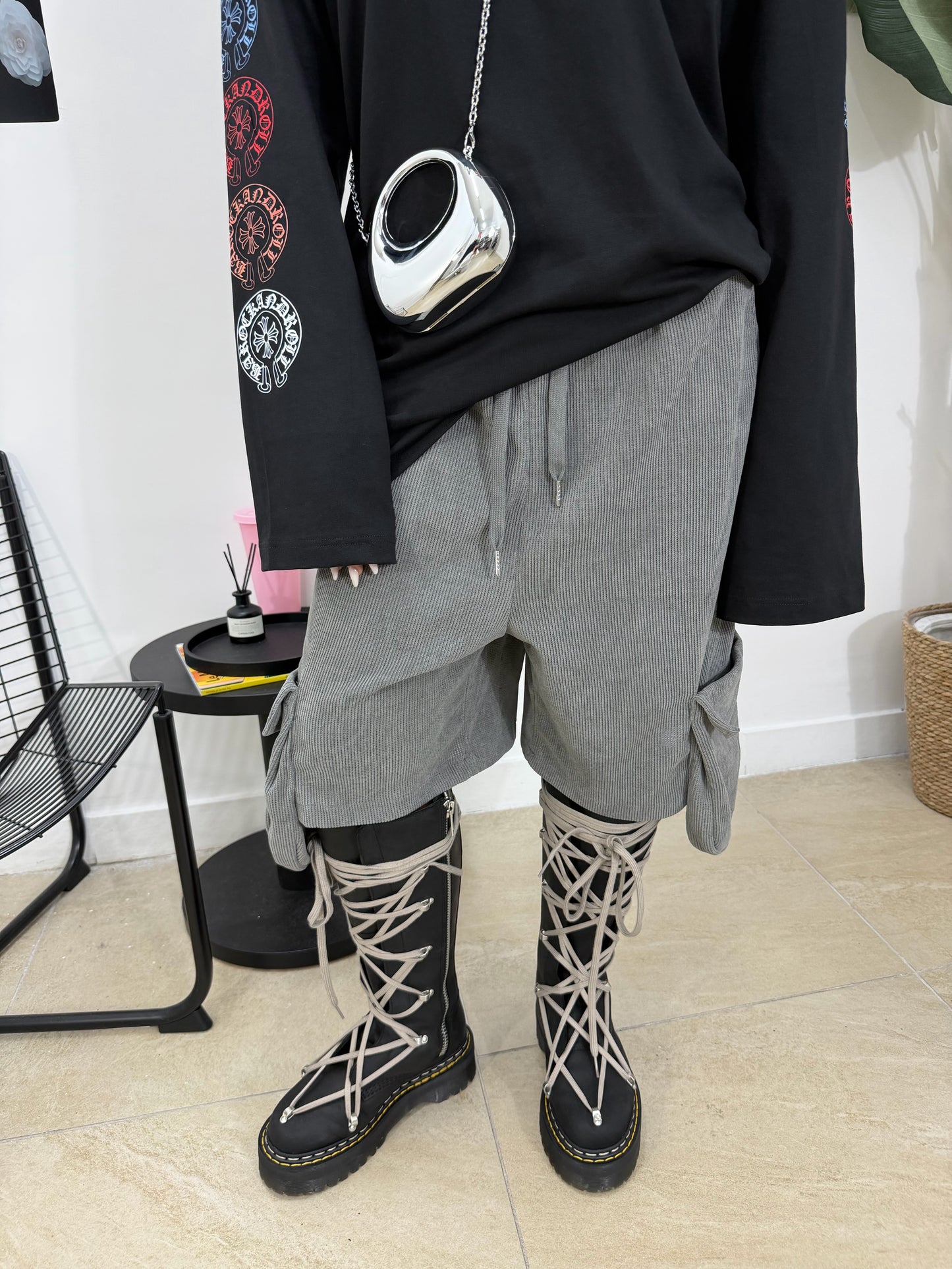 Bermuda costina grigio -50264