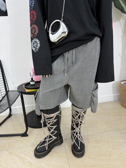 Bermuda costina grigio -50264