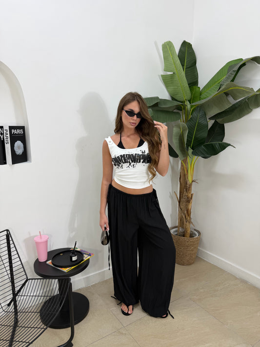 Pantalone fiocco nero -190