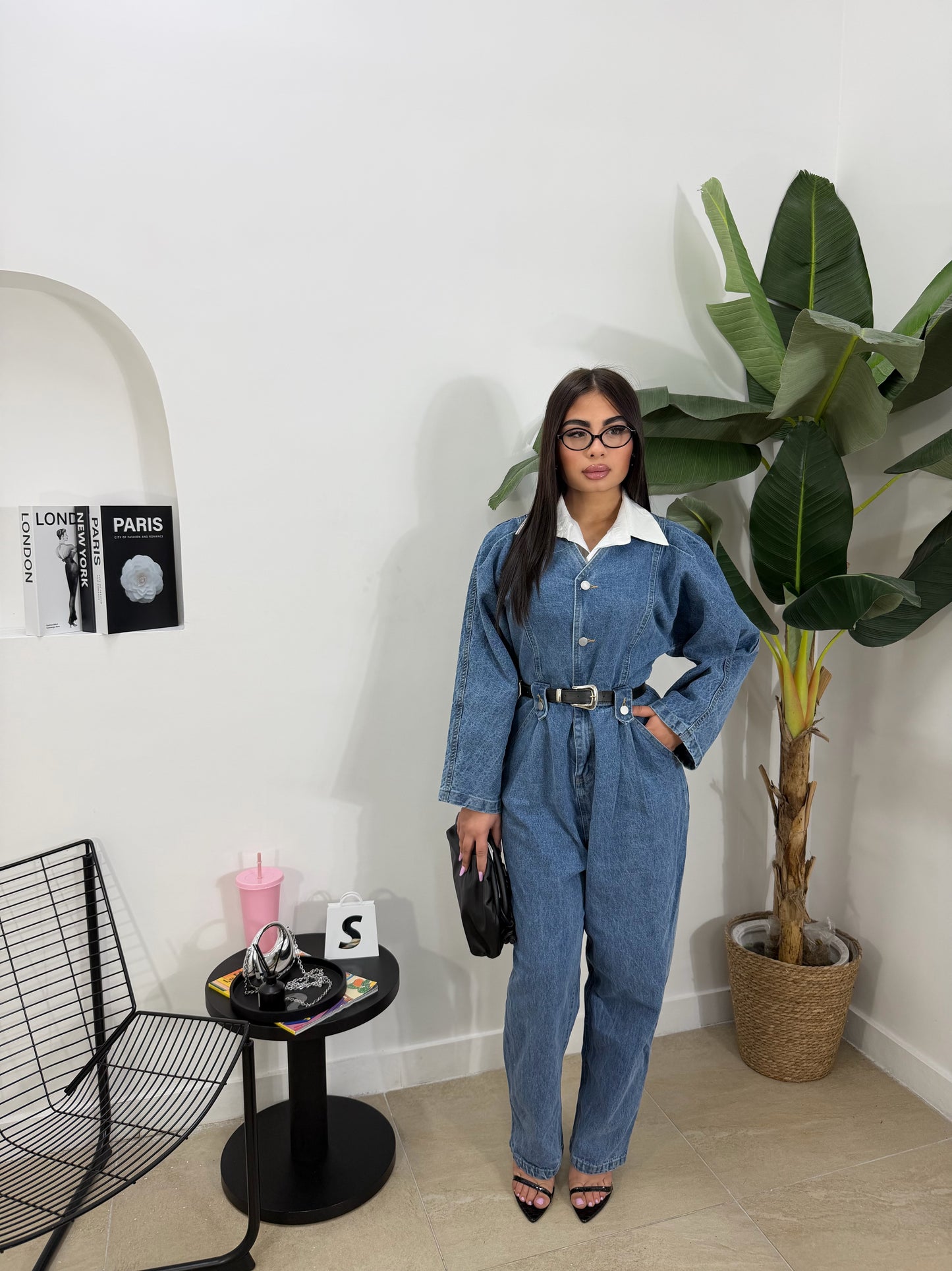 Jumpsuit camicia -9186