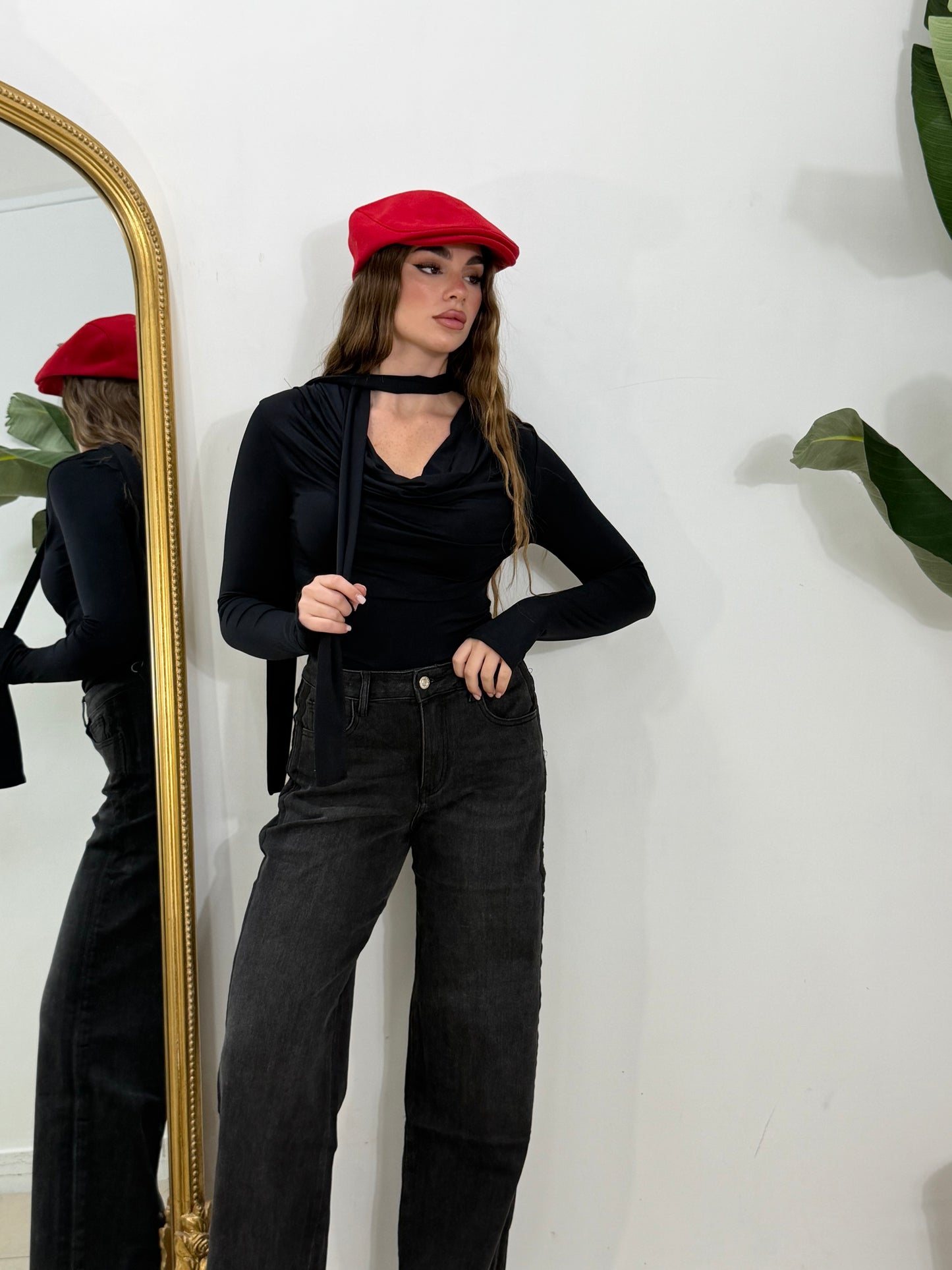 Maglia in licra “foulard”