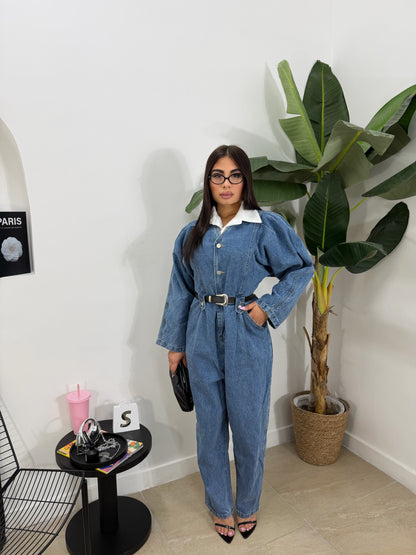 Jumpsuit camicia -9186