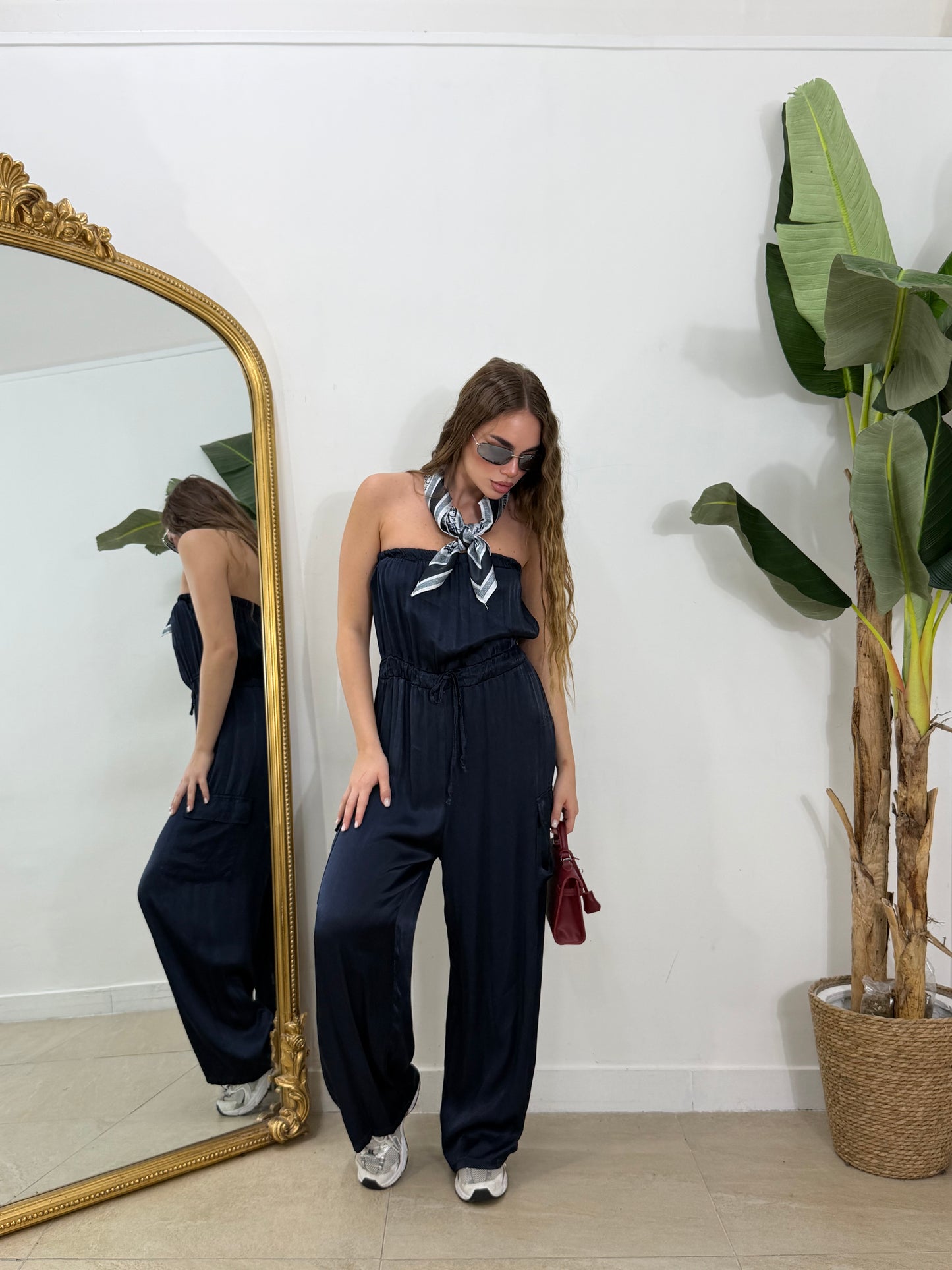 Jumpsuit satin tasconi