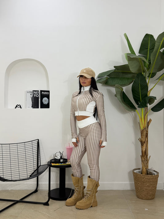 Coordinato pied de poule