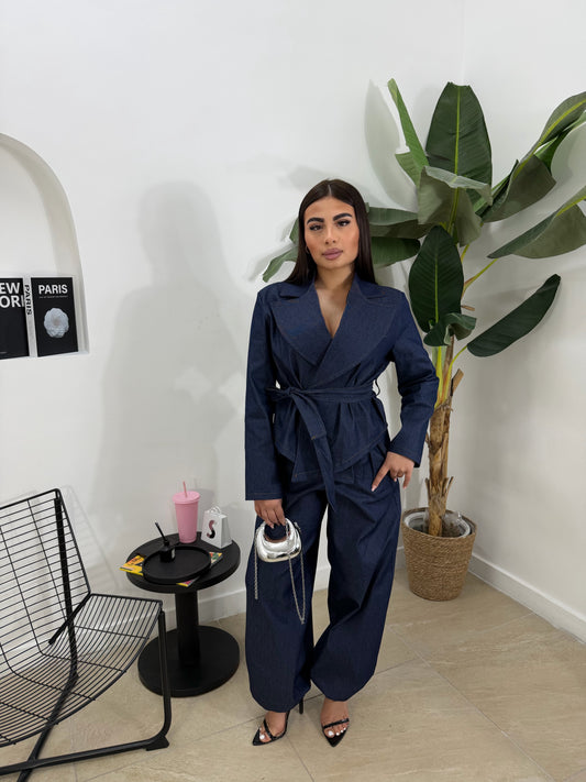 Coordinato denim fiocco -22750