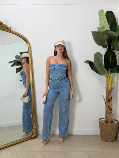 Jump denim con cintura LY104