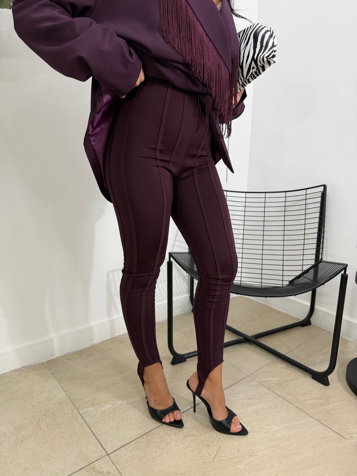 Leggings linees vinaccio - 13660