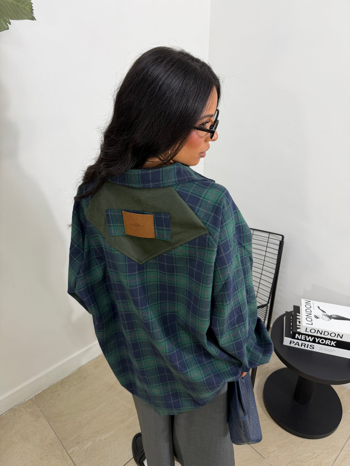 Maxi camicia Label verde - 59830