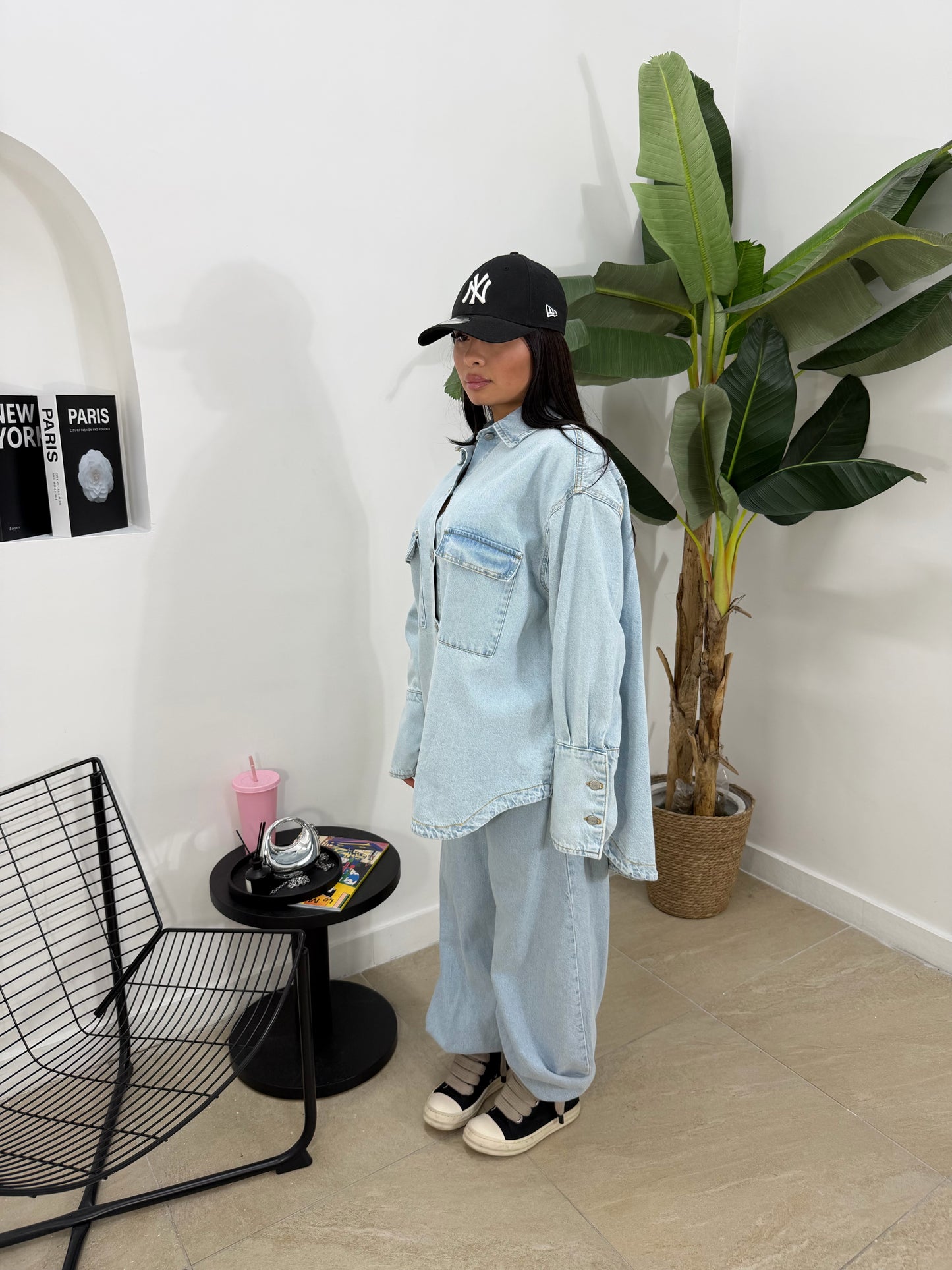 Coordinato blu denim just -01