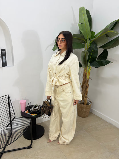 Coordinato denim kiraz panna -11588