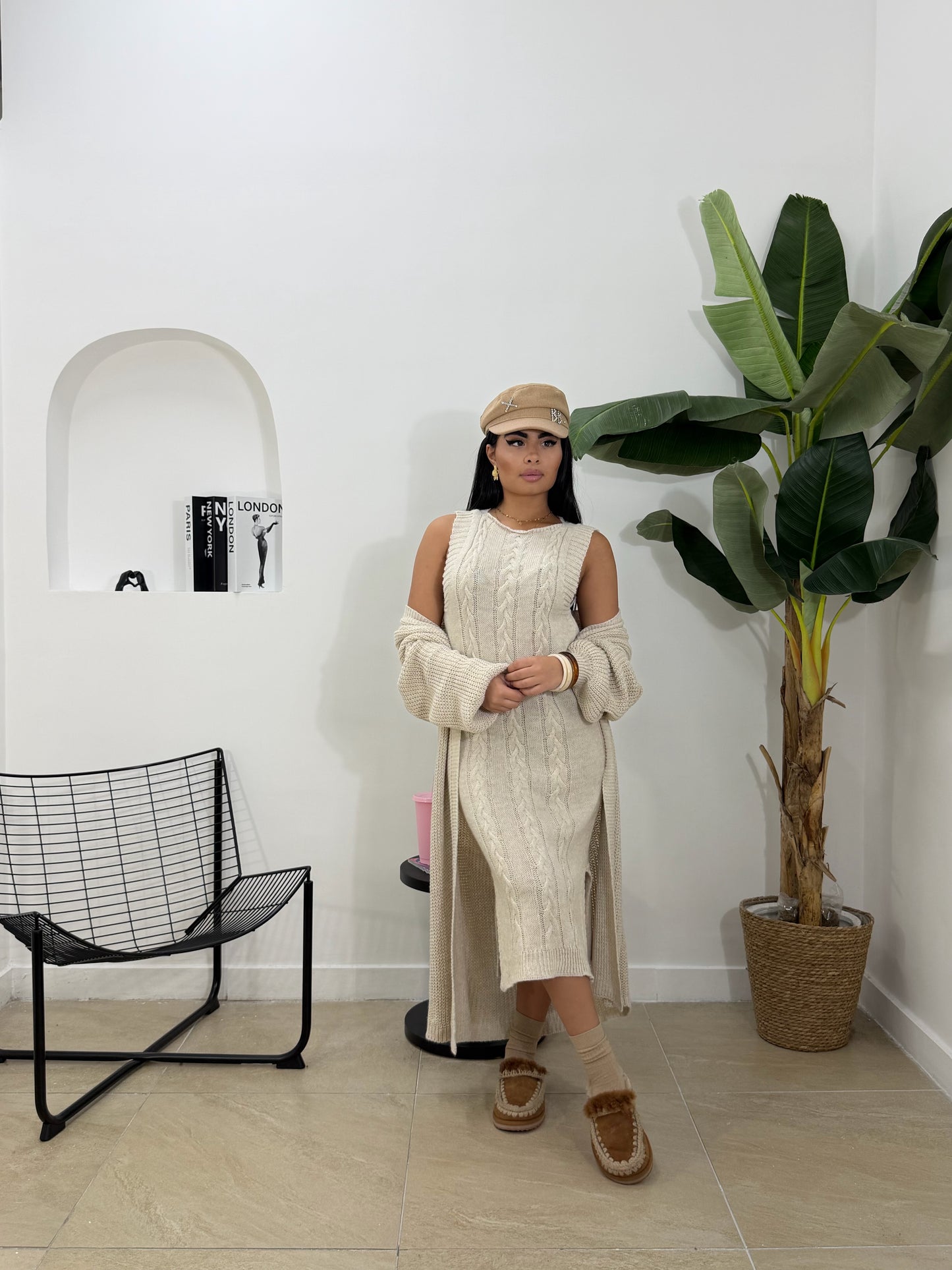 Coordinato TRECCIA in lana