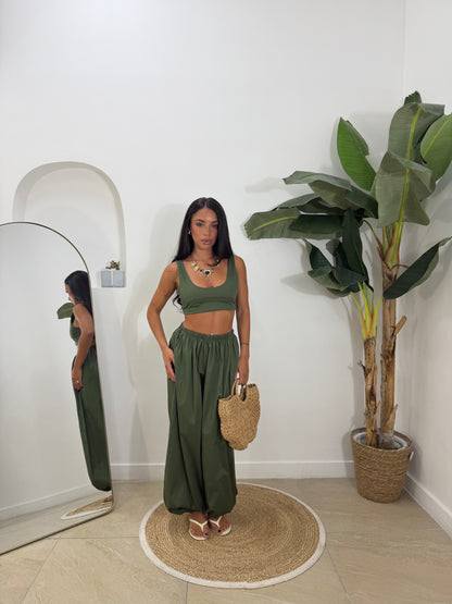 Coordinato julls verde -5847