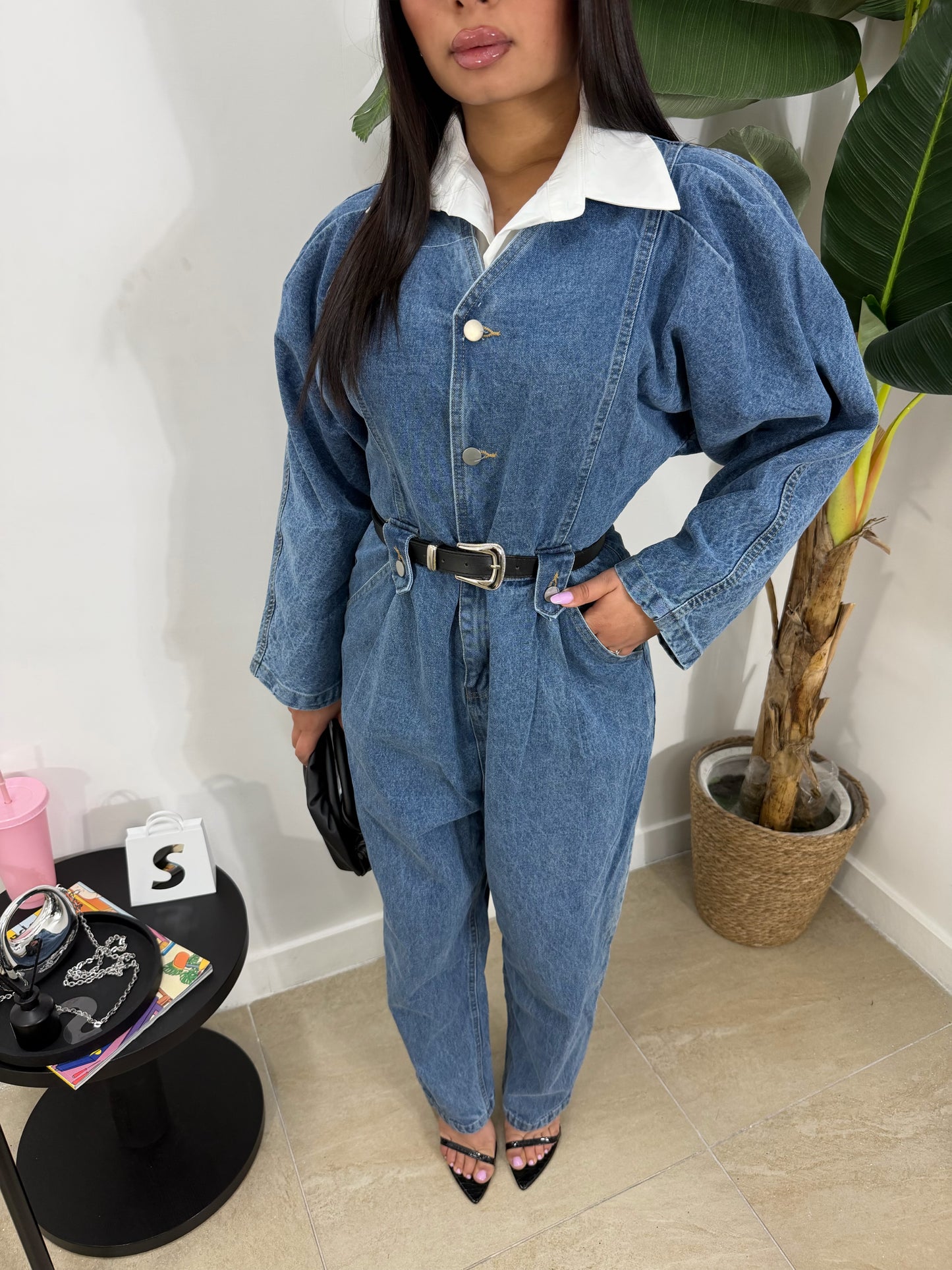 Jumpsuit camicia -9186