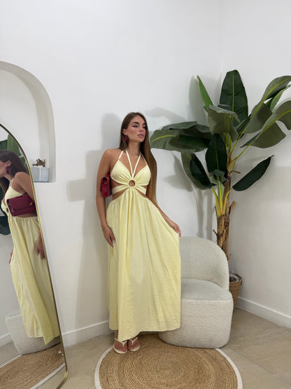 Abito calipso giallo -66958