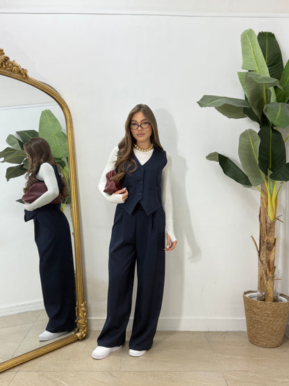 Tailleur gilet “liscio”