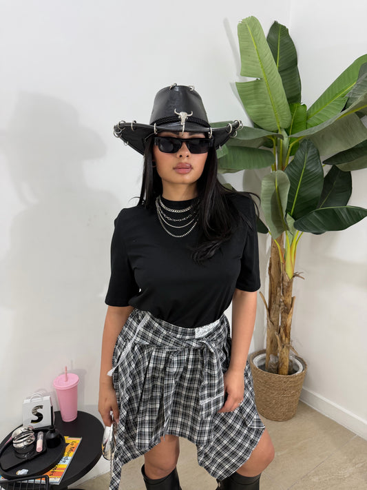 Shirt spalline nera
