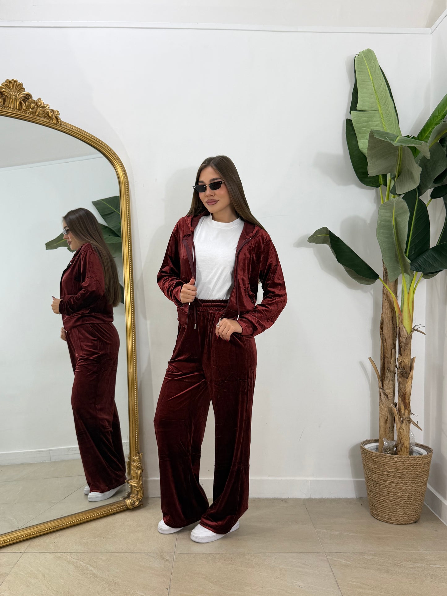 COORDIANTO tuta in ciniglia