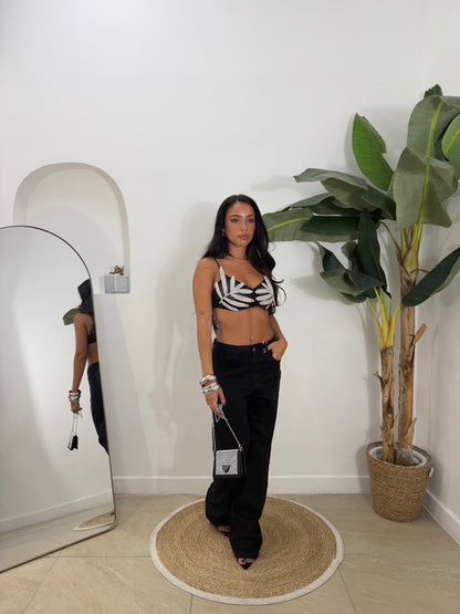 Jeans flay nero -3055