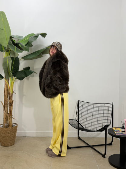 Pantatuta Mod Adidas giallo/marrone