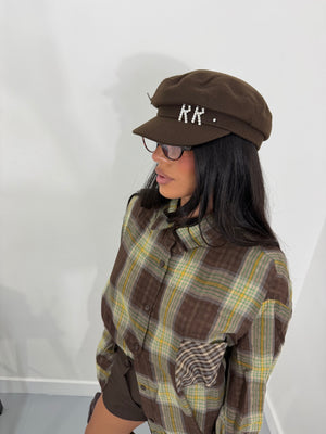 Cappello “RB” marrone