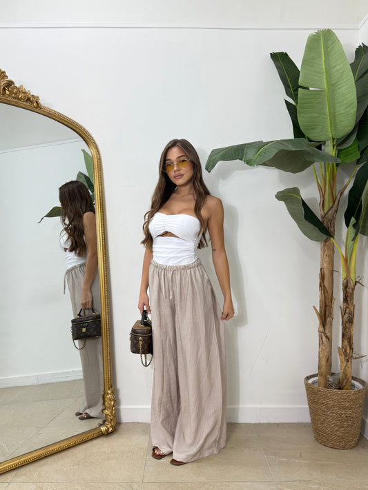 Pants rigato -6505