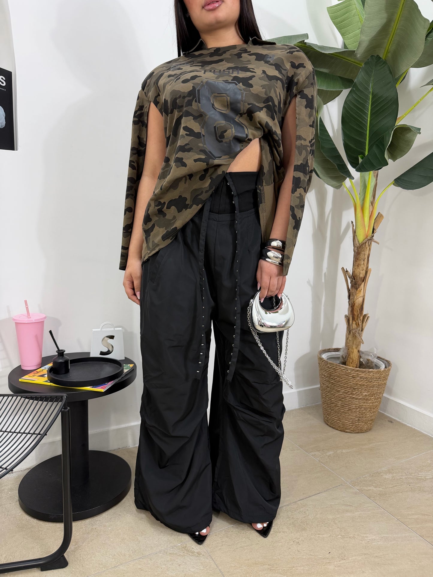 Pantalone bustino nero -10311