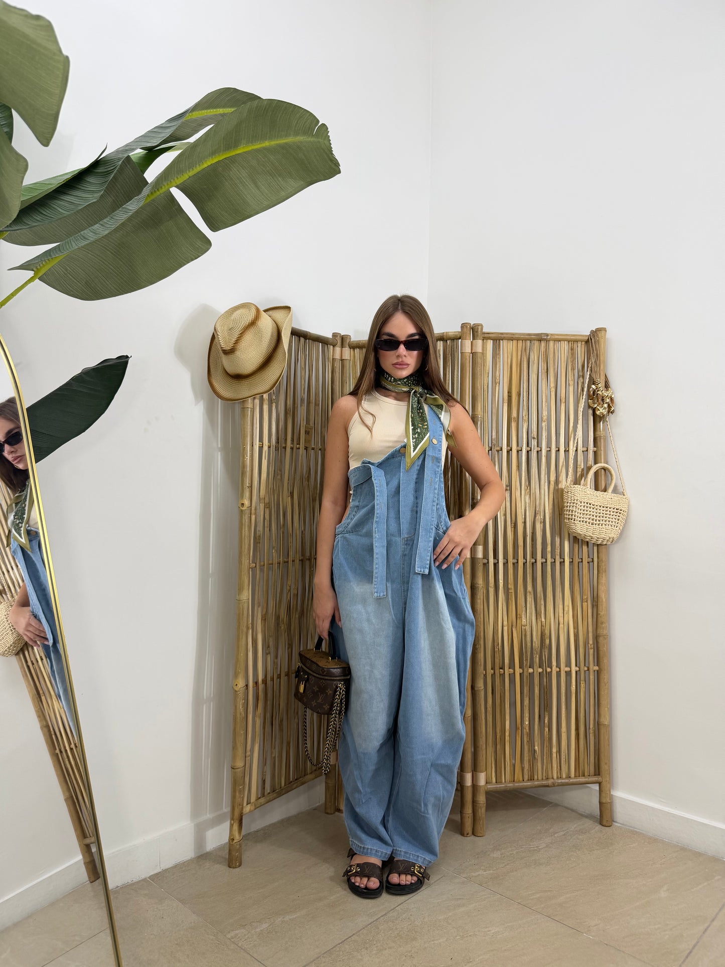 Jumpsuit ballon in denim - 10360