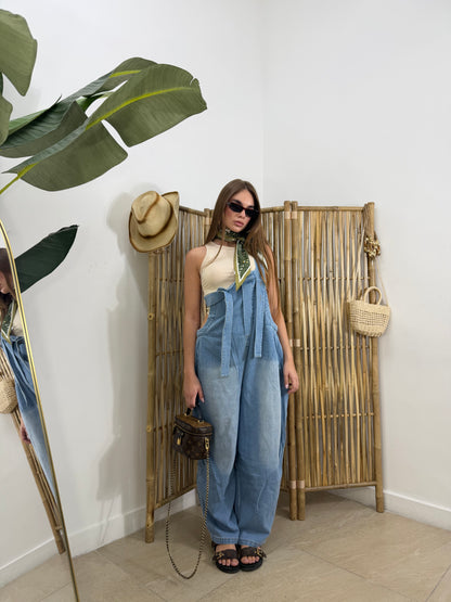 Jumpsuit ballon in denim - 10360