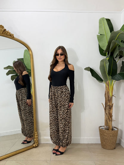 Pantalone ballon animalier