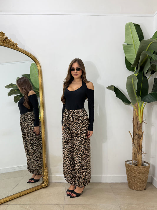 Pantalone ballon animalier
