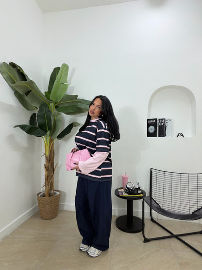 Pantalone ballon blu