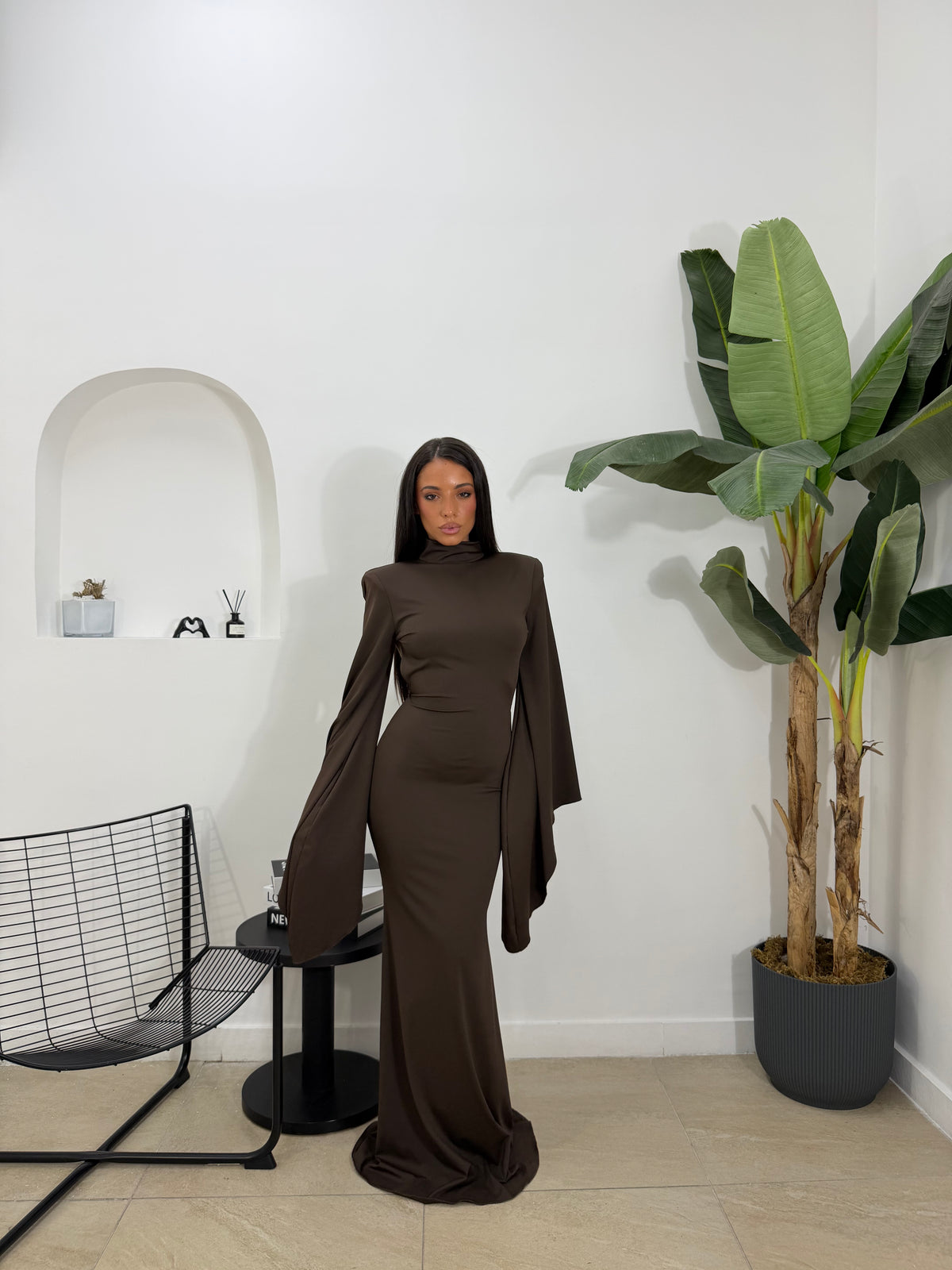 Abito selene marrone - 60853