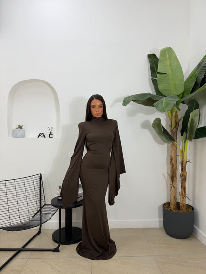 Abito selene marrone - 60853