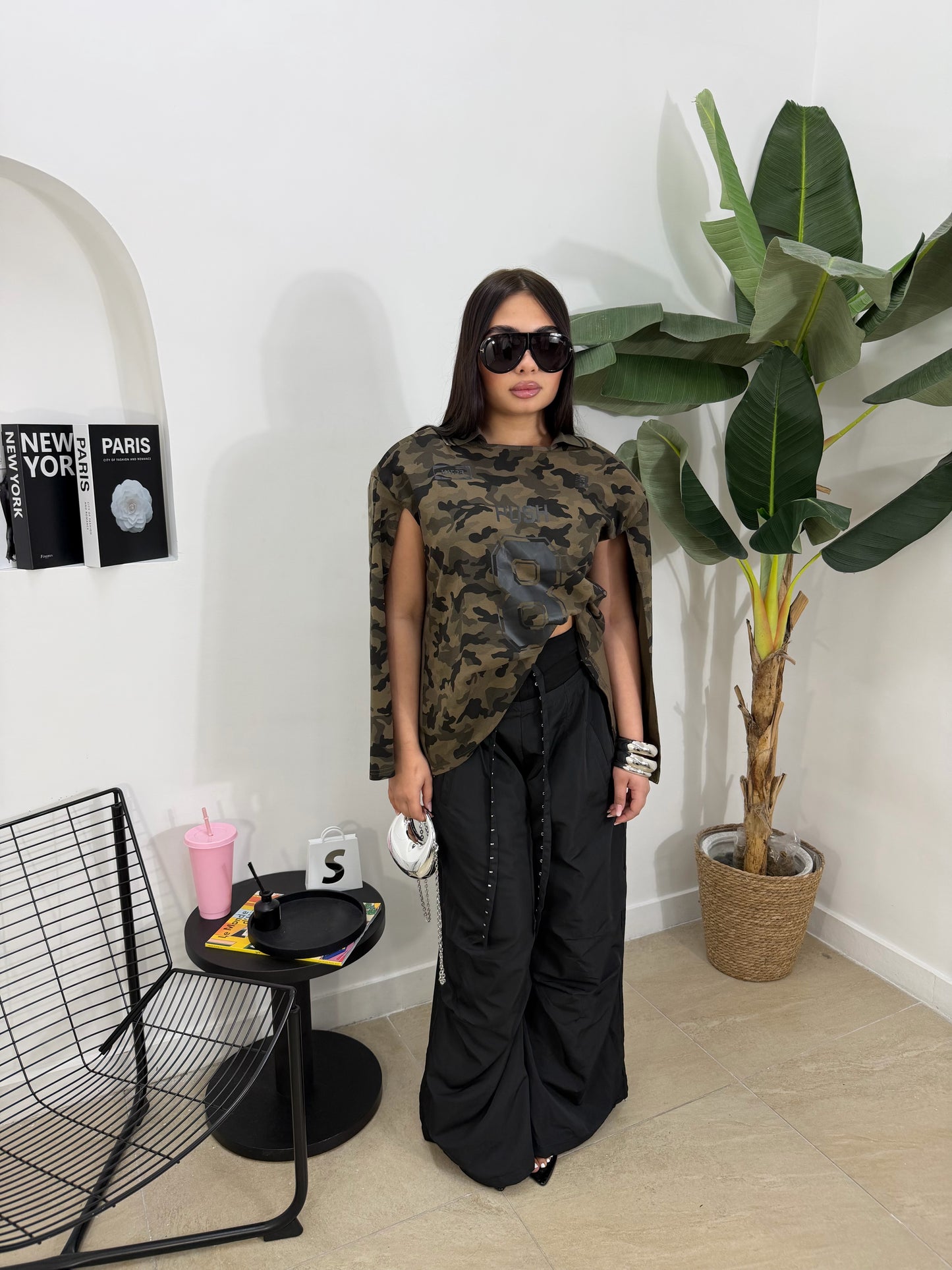 Pantalone bustino nero -10311