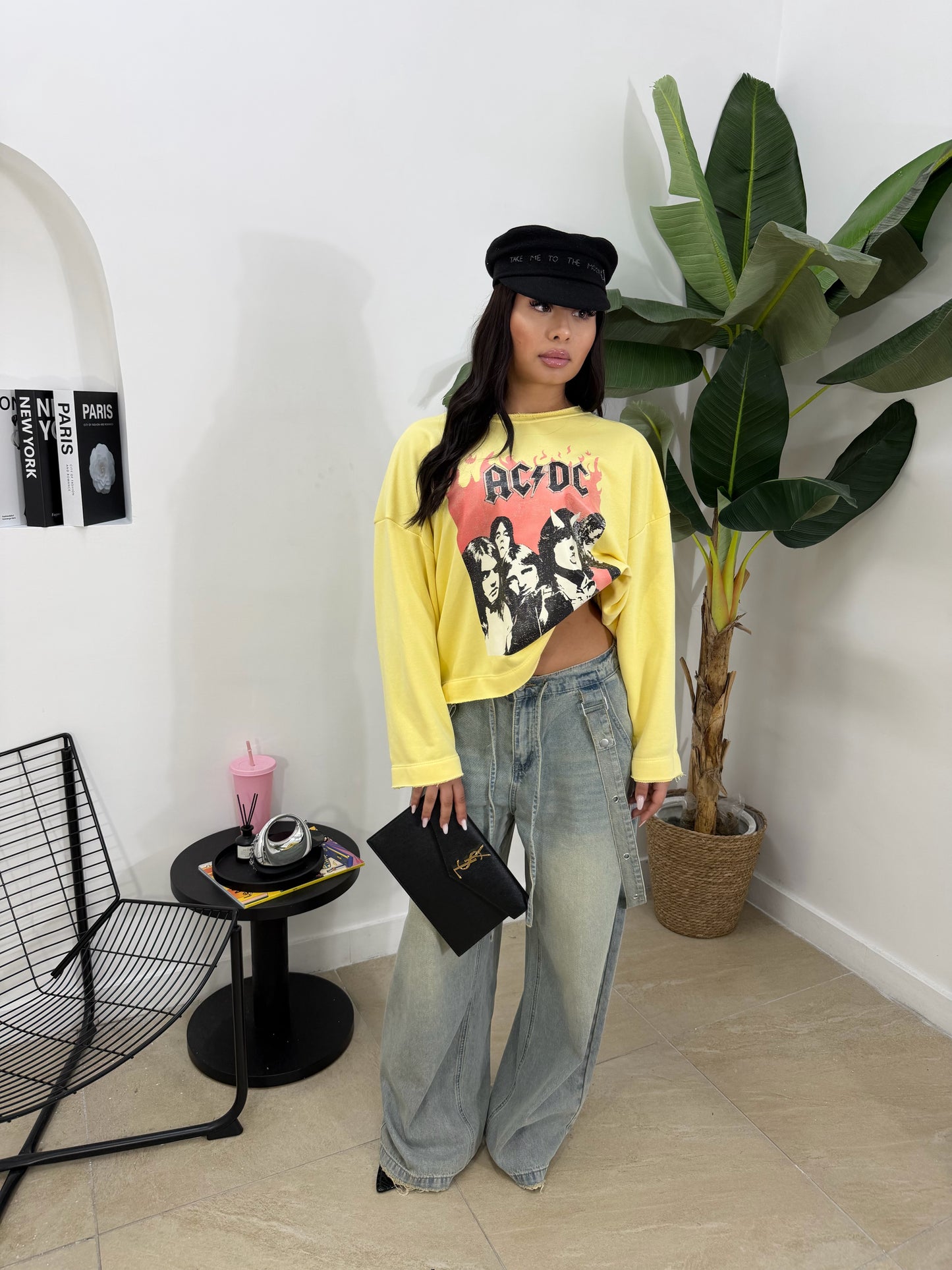 Jeans bretelle sabbiato -8266