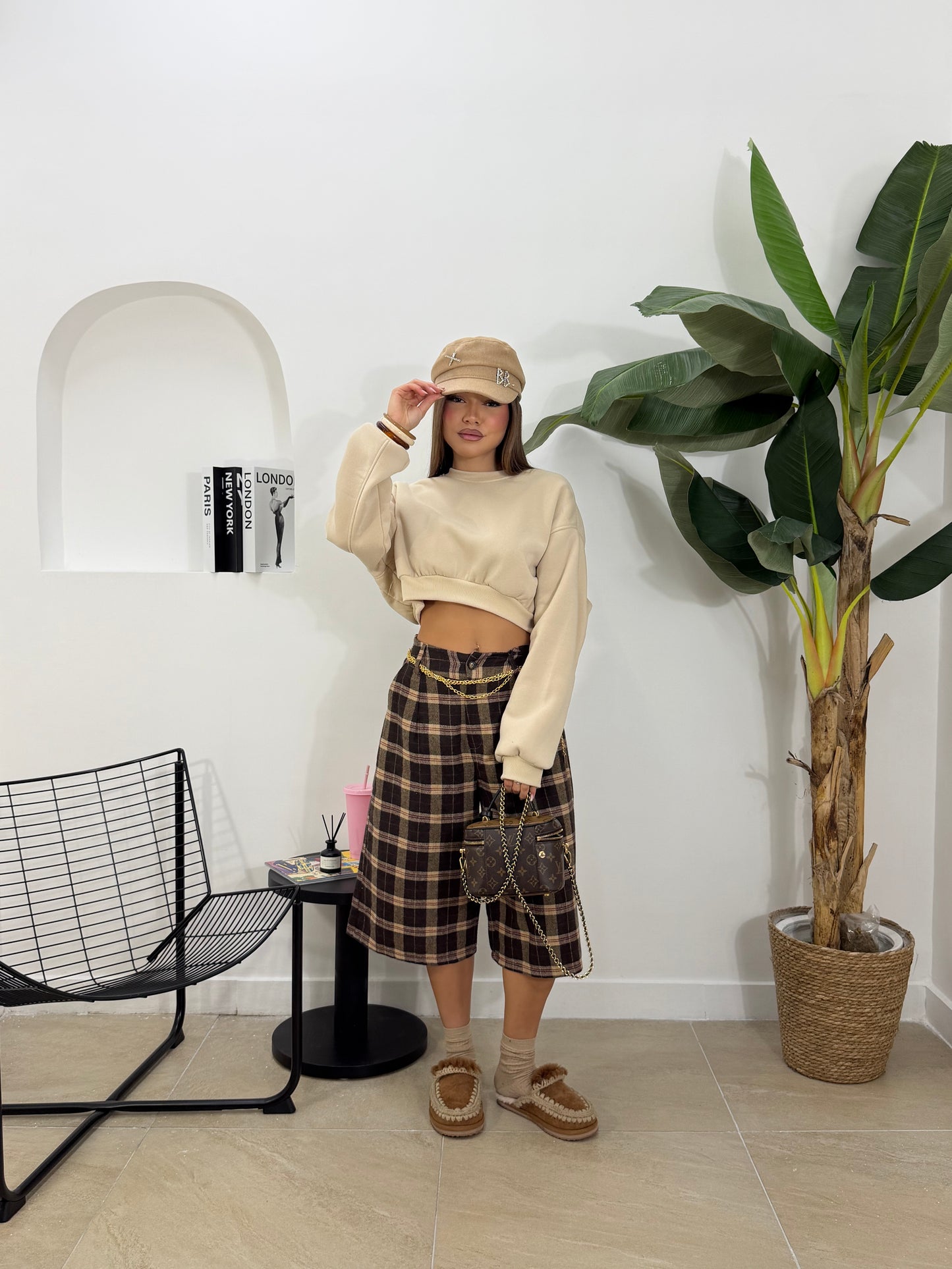 Bermuda tartan marrone