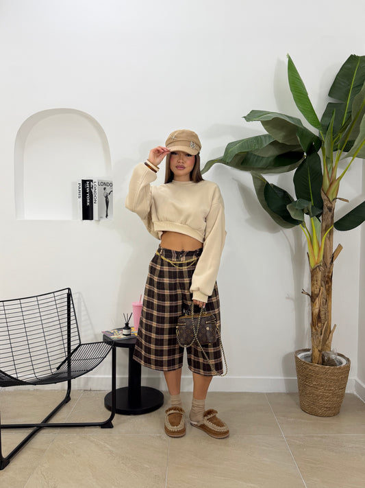 Bermuda tartan marrone