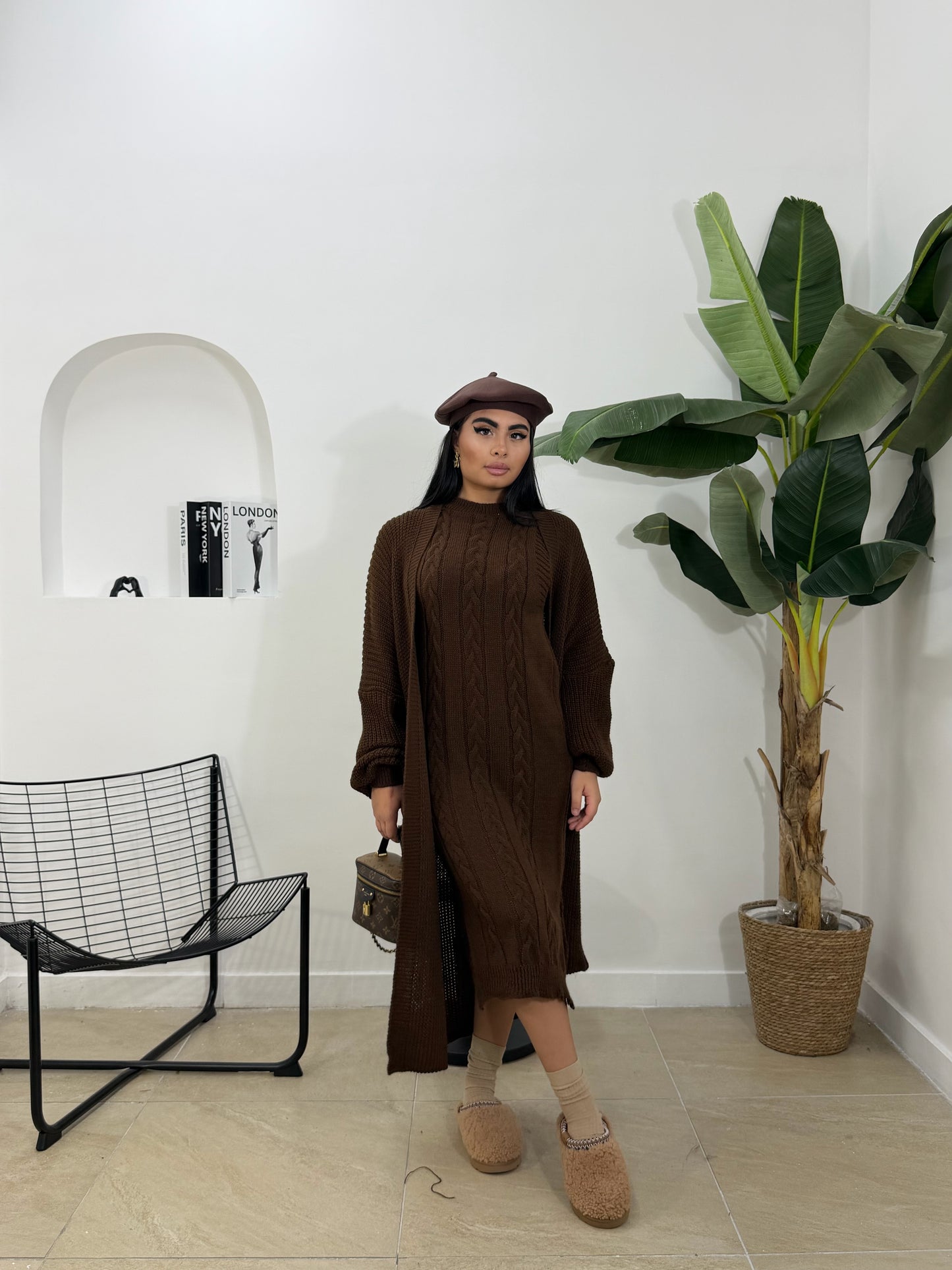 Coordinato TRECCIA in lana