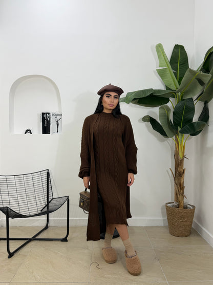 Coordinato TRECCIA in lana