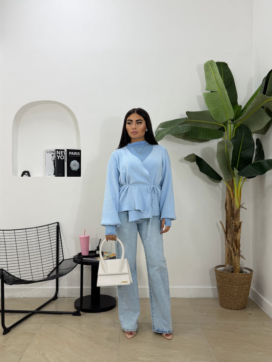 Incrociatina in lana rasata