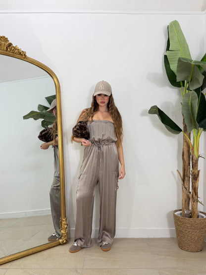 Jumpsuit satin tasconi